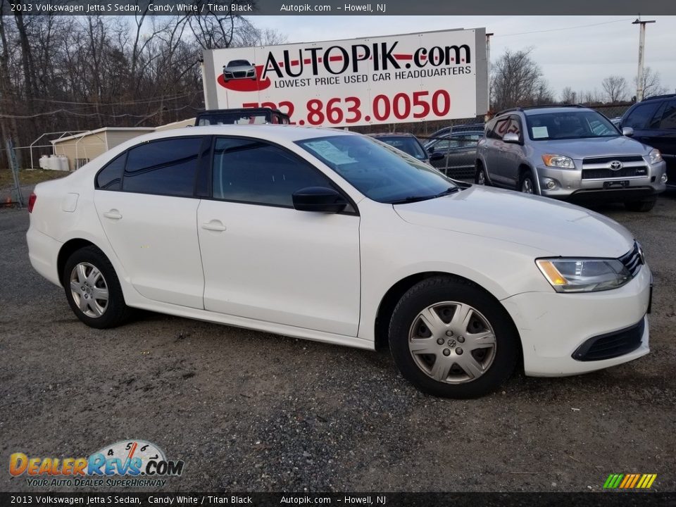 2013 Volkswagen Jetta S Sedan Candy White / Titan Black Photo #1