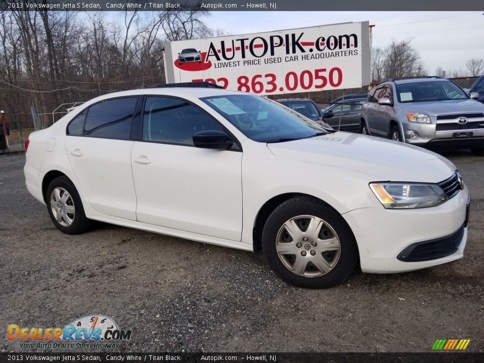 2013 Volkswagen Jetta S Sedan Candy White / Titan Black Photo #2