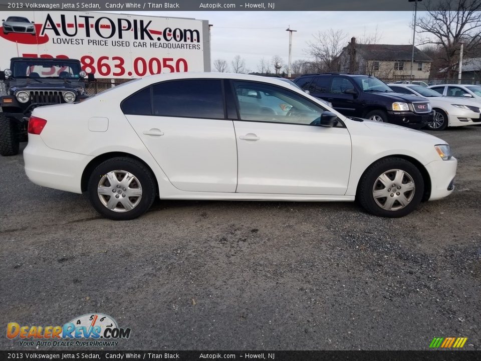 2013 Volkswagen Jetta S Sedan Candy White / Titan Black Photo #3