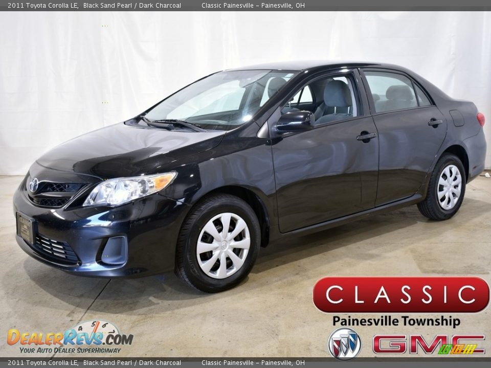 2011 Toyota Corolla LE Black Sand Pearl / Dark Charcoal Photo #1