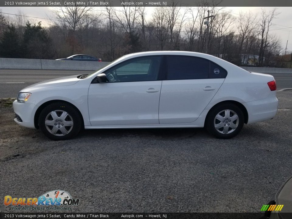 2013 Volkswagen Jetta S Sedan Candy White / Titan Black Photo #7