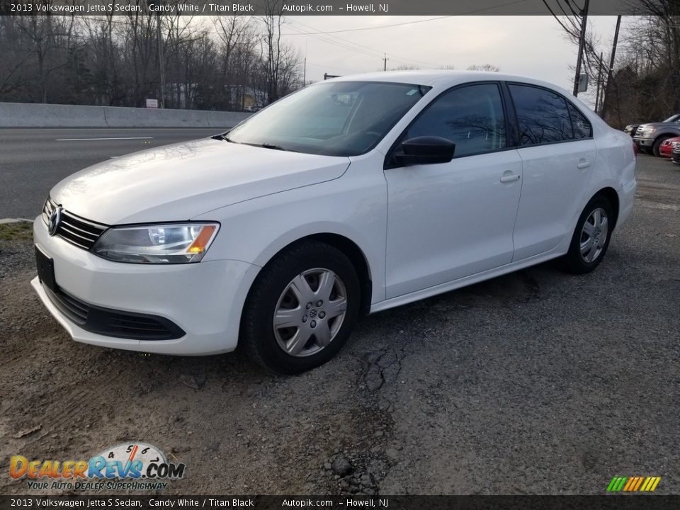 2013 Volkswagen Jetta S Sedan Candy White / Titan Black Photo #8