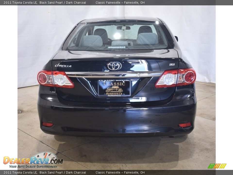 2011 Toyota Corolla LE Black Sand Pearl / Dark Charcoal Photo #3