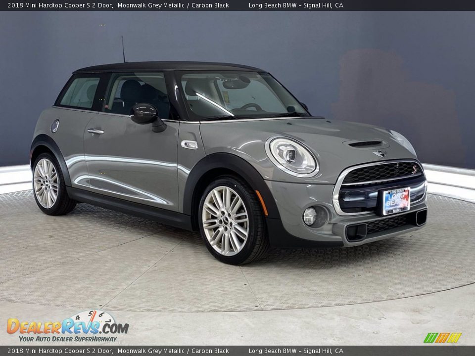 2018 Mini Hardtop Cooper S 2 Door Moonwalk Grey Metallic / Carbon Black Photo #1