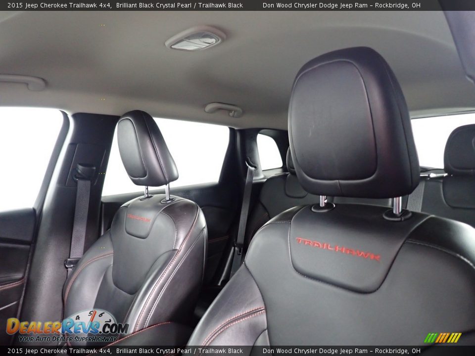 2015 Jeep Cherokee Trailhawk 4x4 Brilliant Black Crystal Pearl / Trailhawk Black Photo #2