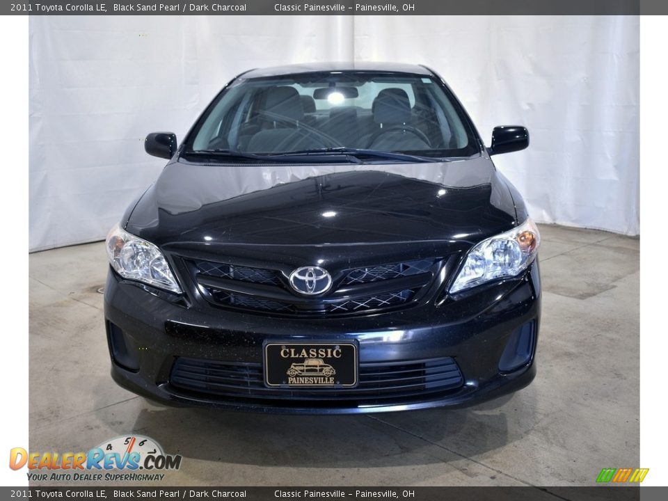 2011 Toyota Corolla LE Black Sand Pearl / Dark Charcoal Photo #4