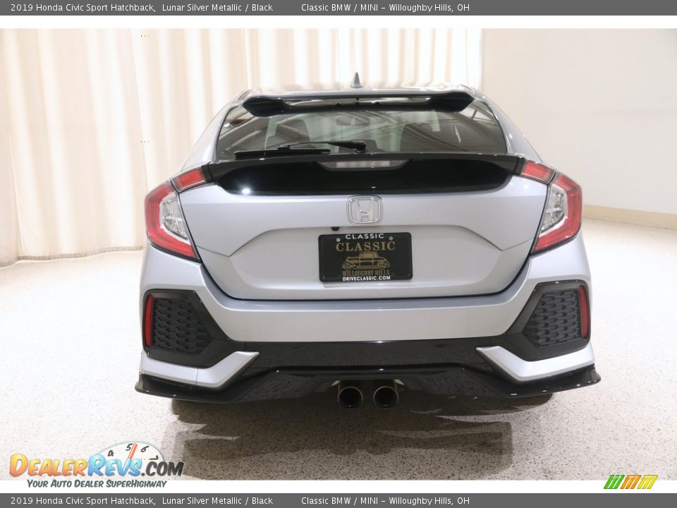 2019 Honda Civic Sport Hatchback Lunar Silver Metallic / Black Photo #18
