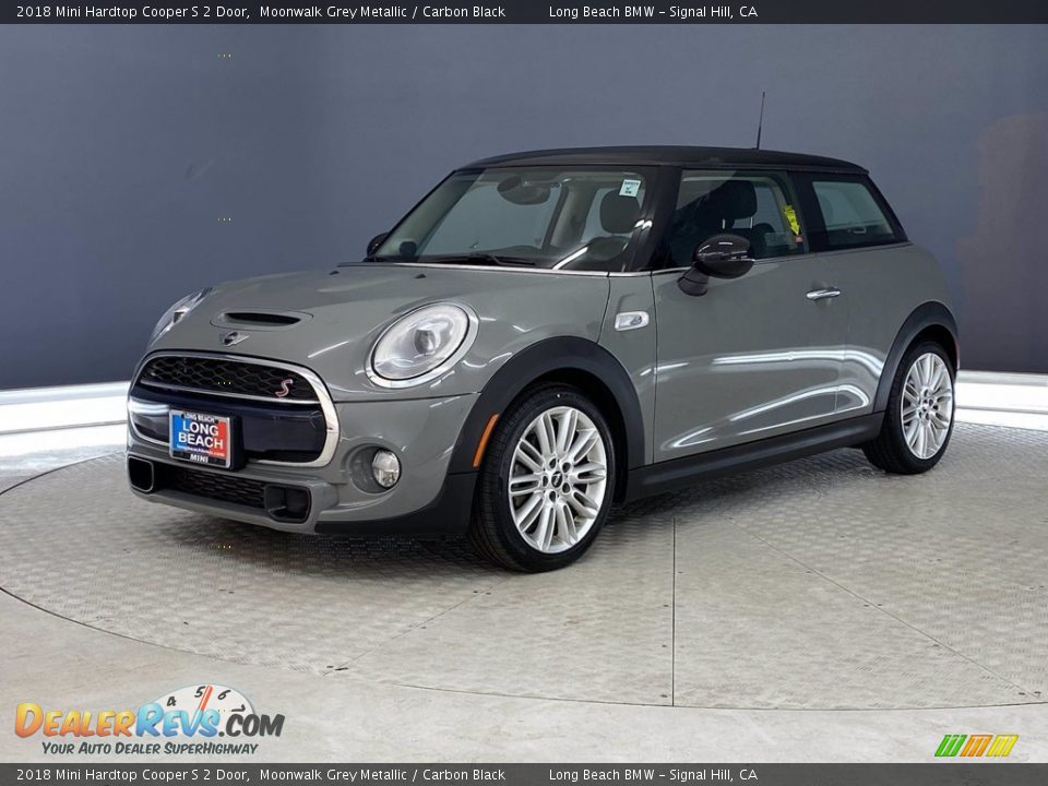 2018 Mini Hardtop Cooper S 2 Door Moonwalk Grey Metallic / Carbon Black Photo #3