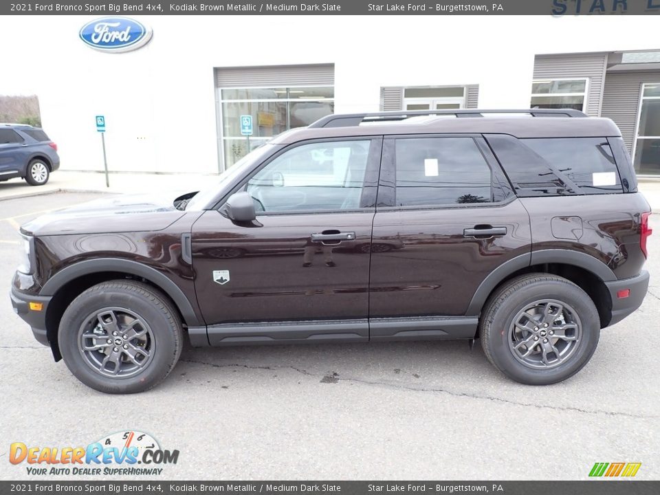 2021 Ford Bronco Sport Big Bend 4x4 Kodiak Brown Metallic / Medium Dark Slate Photo #2