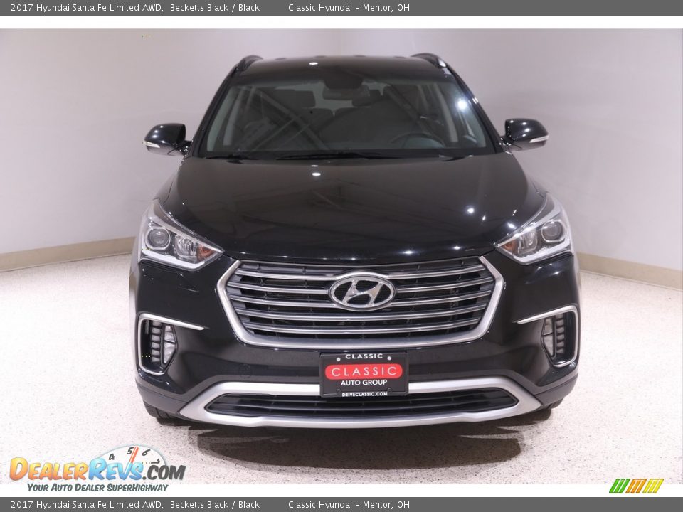 2017 Hyundai Santa Fe Limited AWD Becketts Black / Black Photo #2