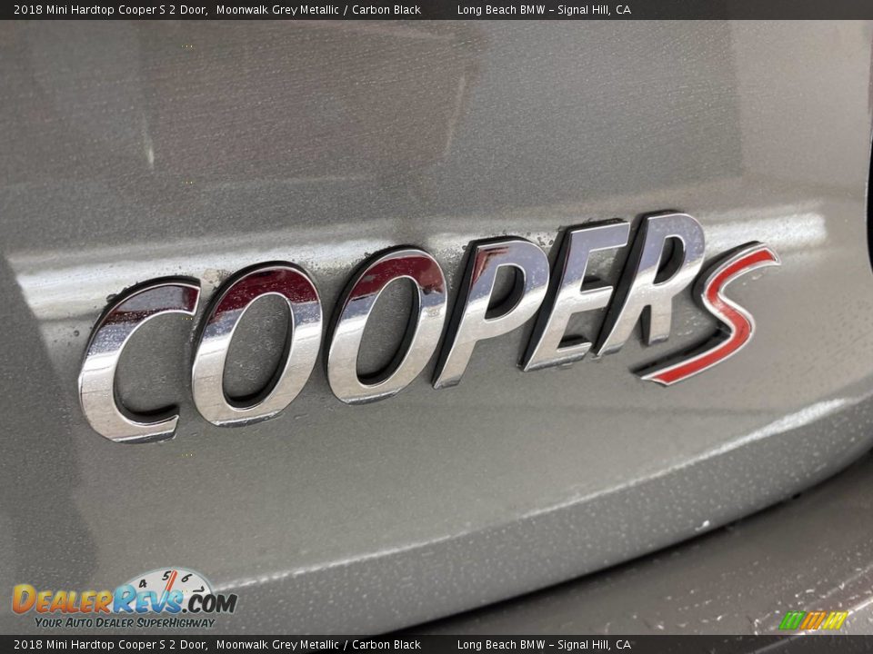 2018 Mini Hardtop Cooper S 2 Door Moonwalk Grey Metallic / Carbon Black Photo #10