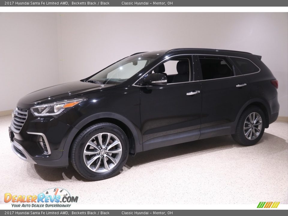 2017 Hyundai Santa Fe Limited AWD Becketts Black / Black Photo #3