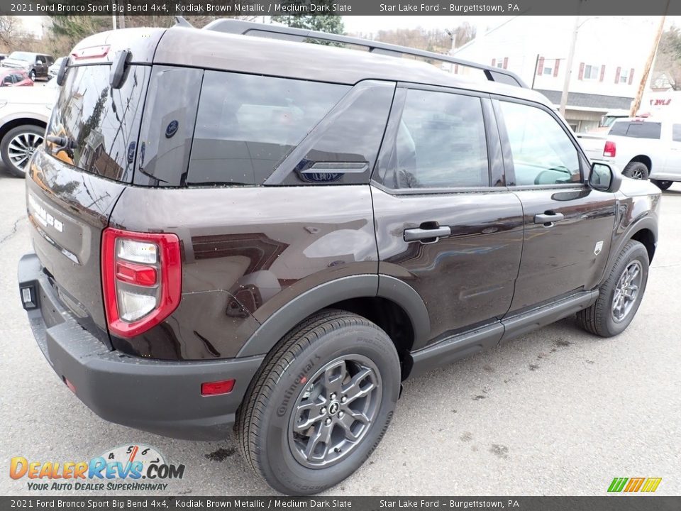 2021 Ford Bronco Sport Big Bend 4x4 Kodiak Brown Metallic / Medium Dark Slate Photo #6