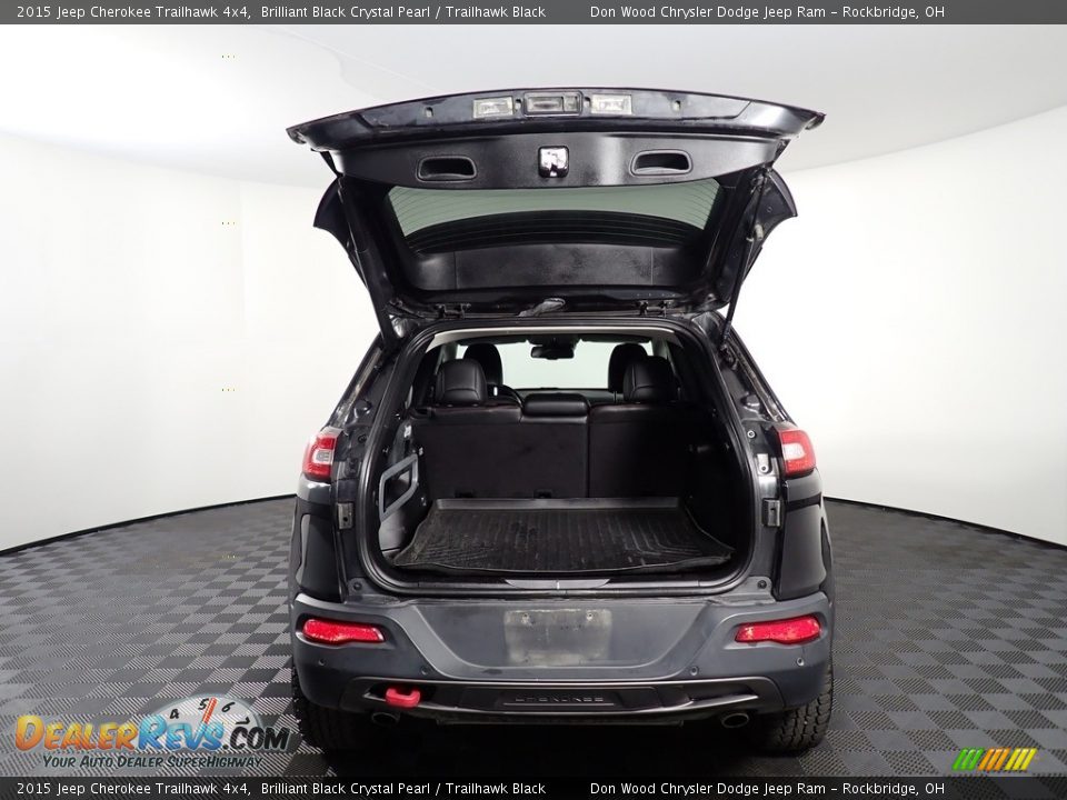 2015 Jeep Cherokee Trailhawk 4x4 Brilliant Black Crystal Pearl / Trailhawk Black Photo #15