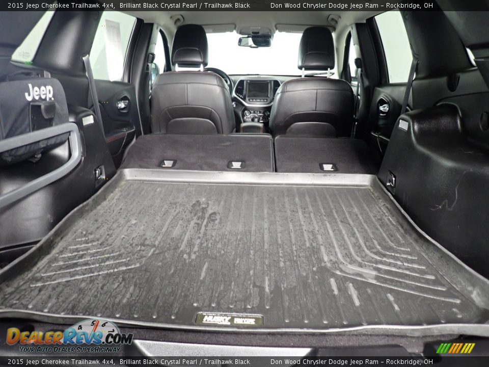 2015 Jeep Cherokee Trailhawk 4x4 Brilliant Black Crystal Pearl / Trailhawk Black Photo #17