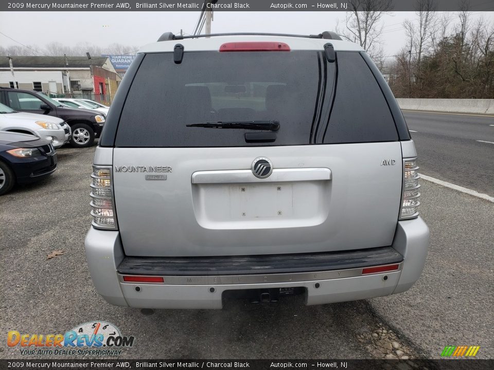 2009 Mercury Mountaineer Premier AWD Brilliant Silver Metallic / Charcoal Black Photo #7