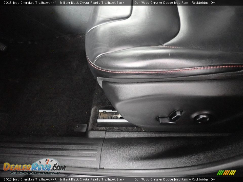 2015 Jeep Cherokee Trailhawk 4x4 Brilliant Black Crystal Pearl / Trailhawk Black Photo #24