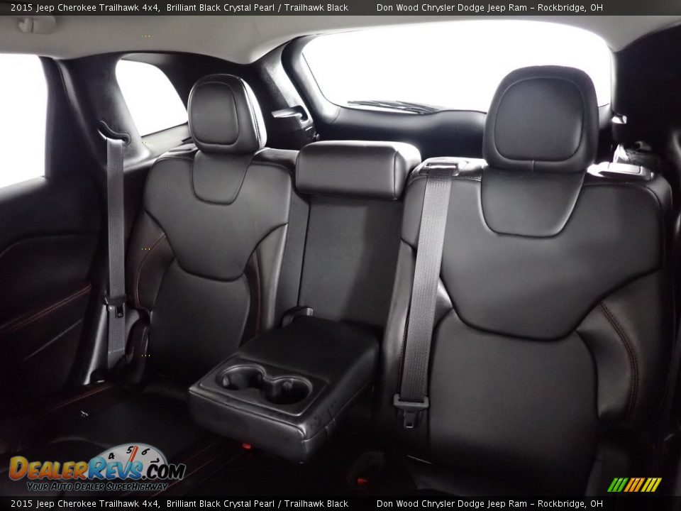 2015 Jeep Cherokee Trailhawk 4x4 Brilliant Black Crystal Pearl / Trailhawk Black Photo #26