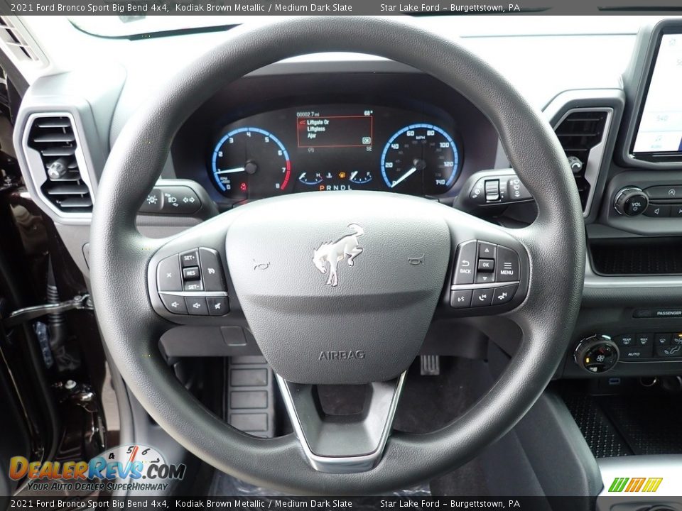 2021 Ford Bronco Sport Big Bend 4x4 Steering Wheel Photo #18