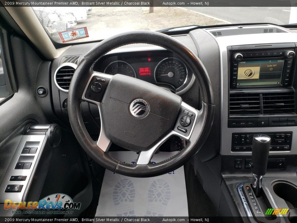 2009 Mercury Mountaineer Premier AWD Brilliant Silver Metallic / Charcoal Black Photo #14