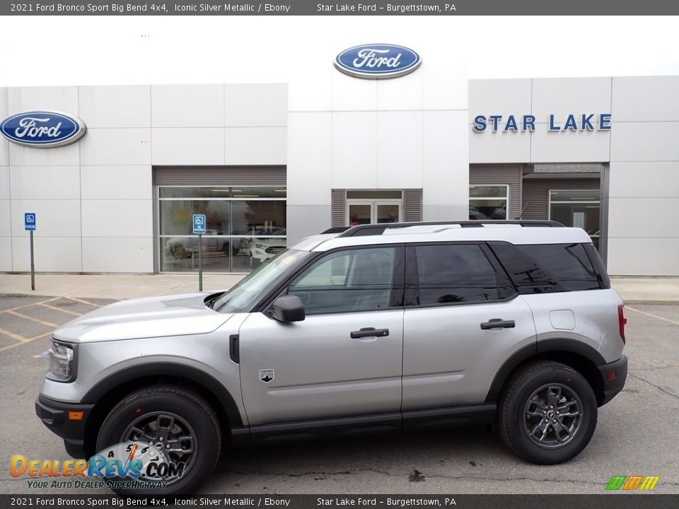 2021 Ford Bronco Sport Big Bend 4x4 Iconic Silver Metallic / Ebony Photo #1