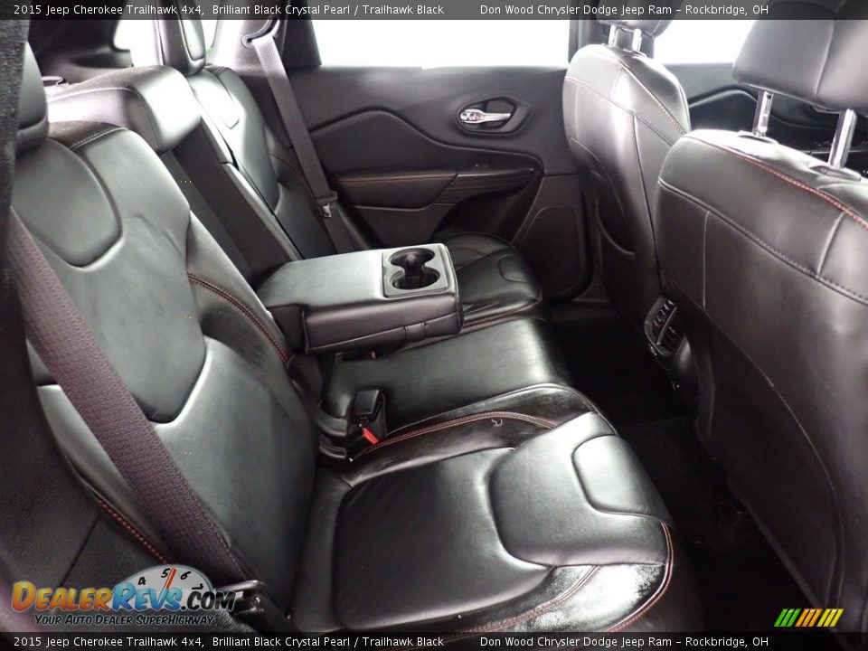 2015 Jeep Cherokee Trailhawk 4x4 Brilliant Black Crystal Pearl / Trailhawk Black Photo #31