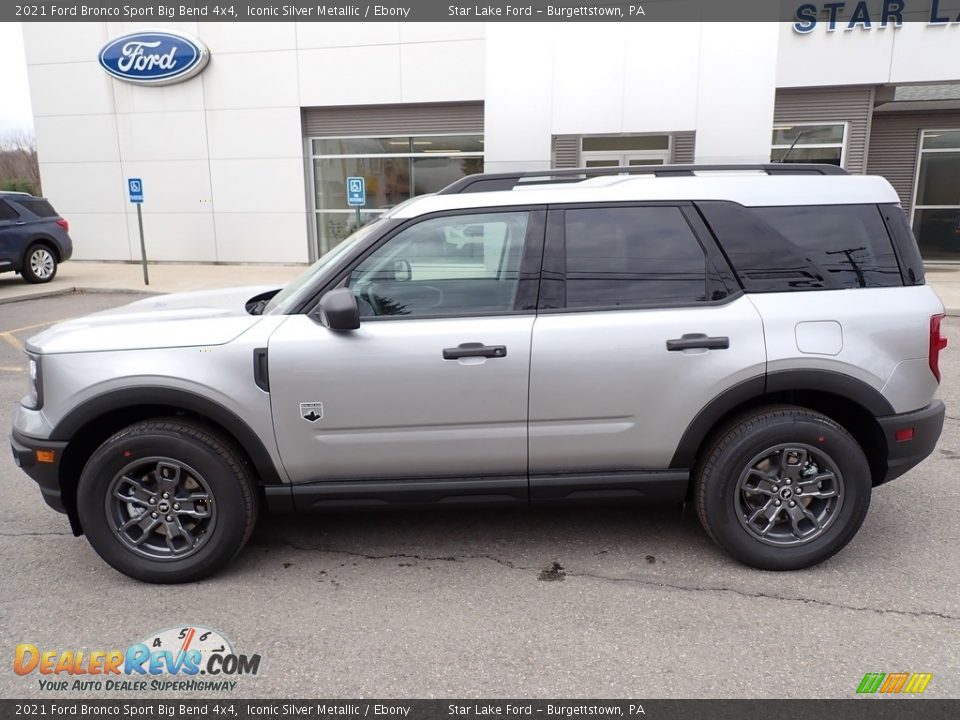 2021 Ford Bronco Sport Big Bend 4x4 Iconic Silver Metallic / Ebony Photo #2