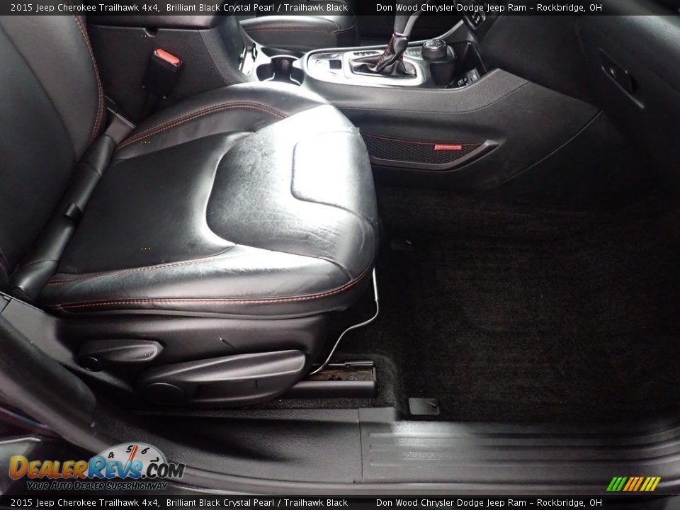 2015 Jeep Cherokee Trailhawk 4x4 Brilliant Black Crystal Pearl / Trailhawk Black Photo #33