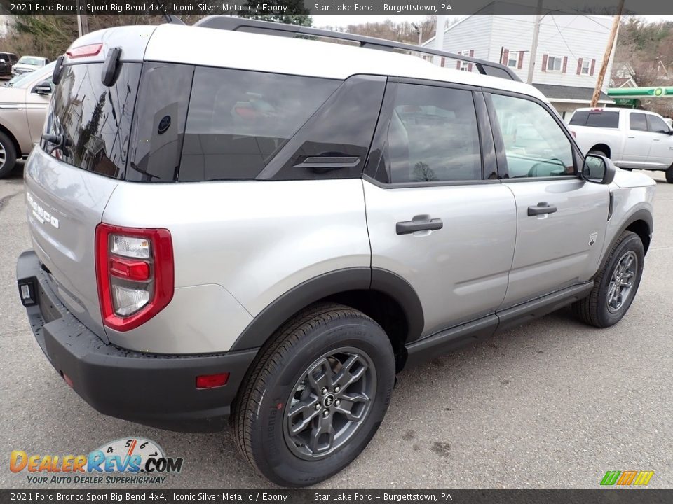 2021 Ford Bronco Sport Big Bend 4x4 Iconic Silver Metallic / Ebony Photo #6