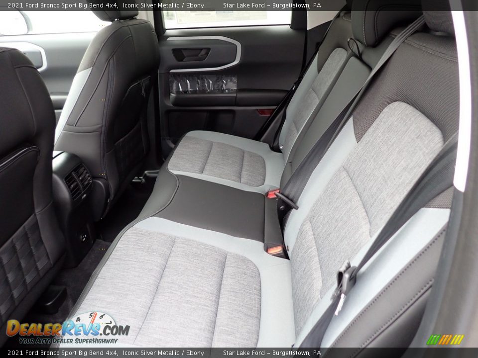 Rear Seat of 2021 Ford Bronco Sport Big Bend 4x4 Photo #11