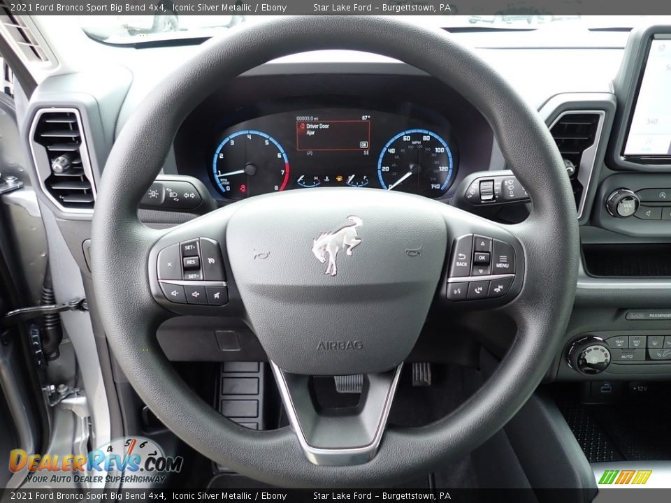 2021 Ford Bronco Sport Big Bend 4x4 Steering Wheel Photo #17