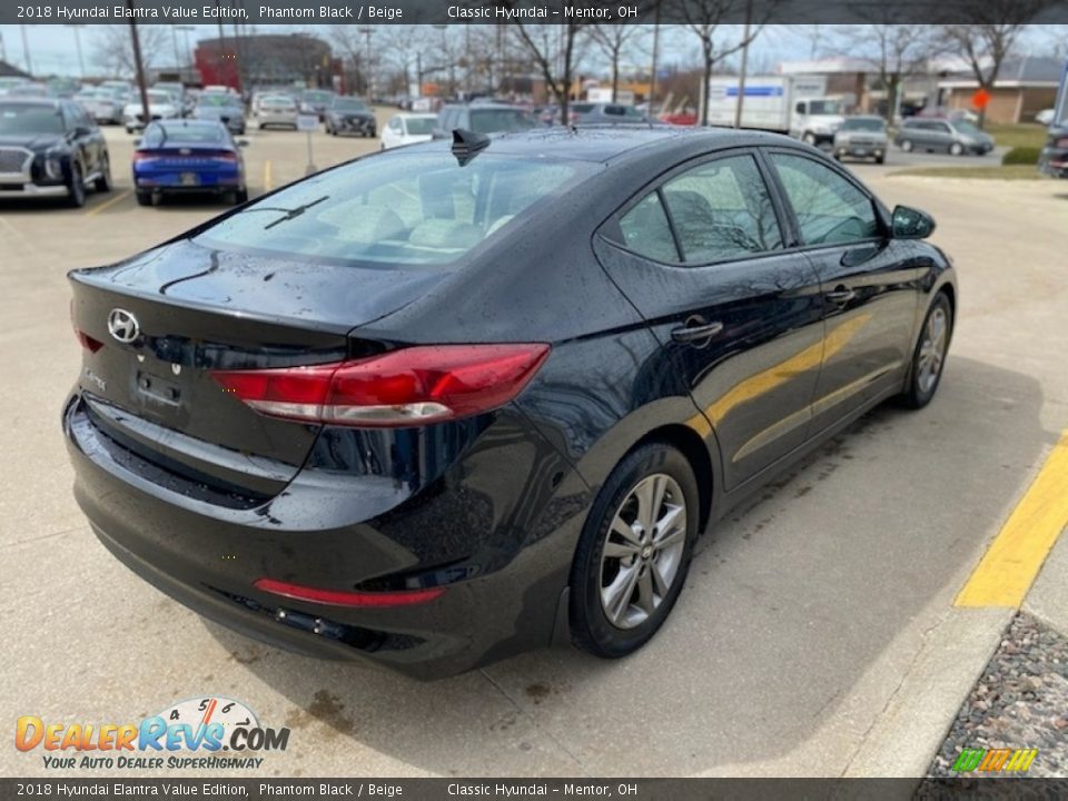 2018 Hyundai Elantra Value Edition Phantom Black / Beige Photo #2