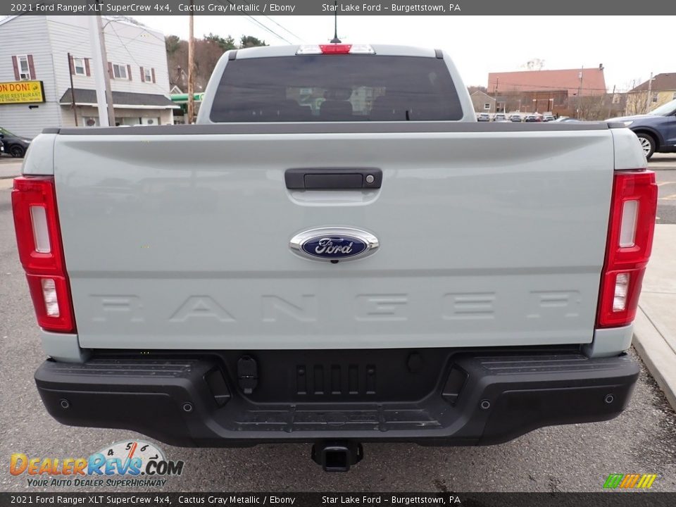 2021 Ford Ranger XLT SuperCrew 4x4 Cactus Gray Metallic / Ebony Photo #4