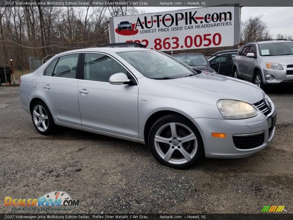 2007 Volkswagen Jetta Wolfsburg Edition Sedan Reflex Silver Metallic / Art Gray Photo #1