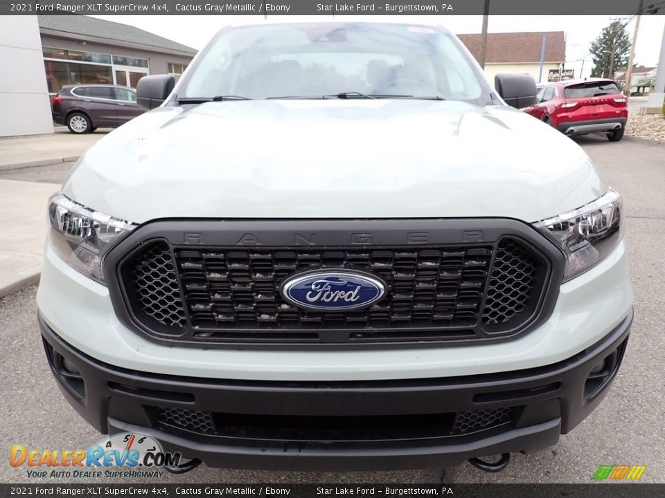 2021 Ford Ranger XLT SuperCrew 4x4 Cactus Gray Metallic / Ebony Photo #8