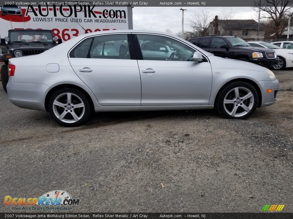 2007 Volkswagen Jetta Wolfsburg Edition Sedan Reflex Silver Metallic / Art Gray Photo #2