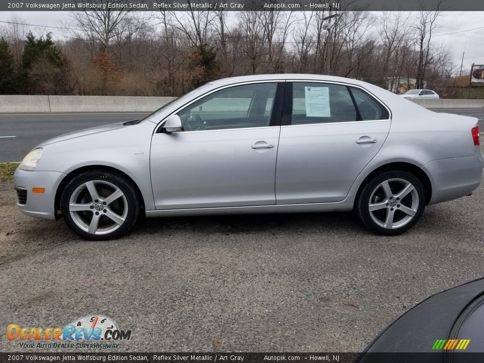 2007 Volkswagen Jetta Wolfsburg Edition Sedan Reflex Silver Metallic / Art Gray Photo #6