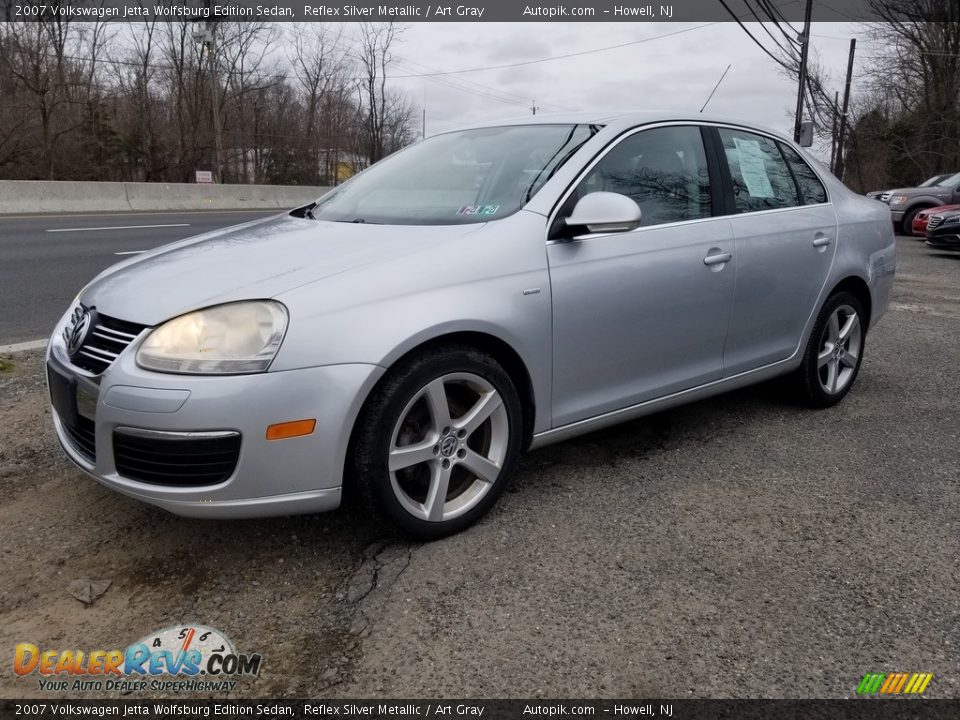 2007 Volkswagen Jetta Wolfsburg Edition Sedan Reflex Silver Metallic / Art Gray Photo #7