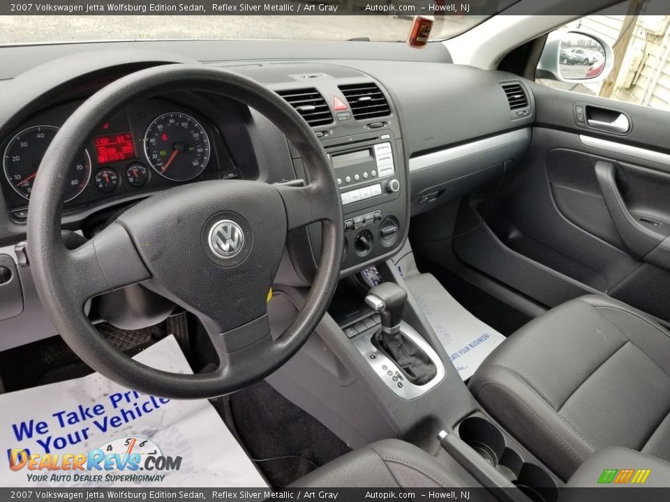 2007 Volkswagen Jetta Wolfsburg Edition Sedan Reflex Silver Metallic / Art Gray Photo #10