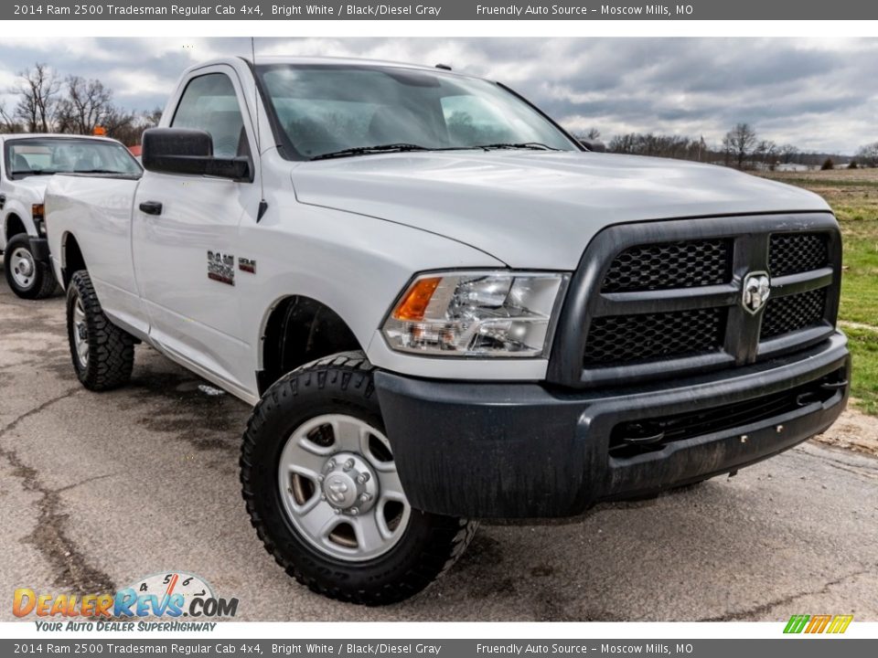 2014 Ram 2500 Tradesman Regular Cab 4x4 Bright White / Black/Diesel Gray Photo #1