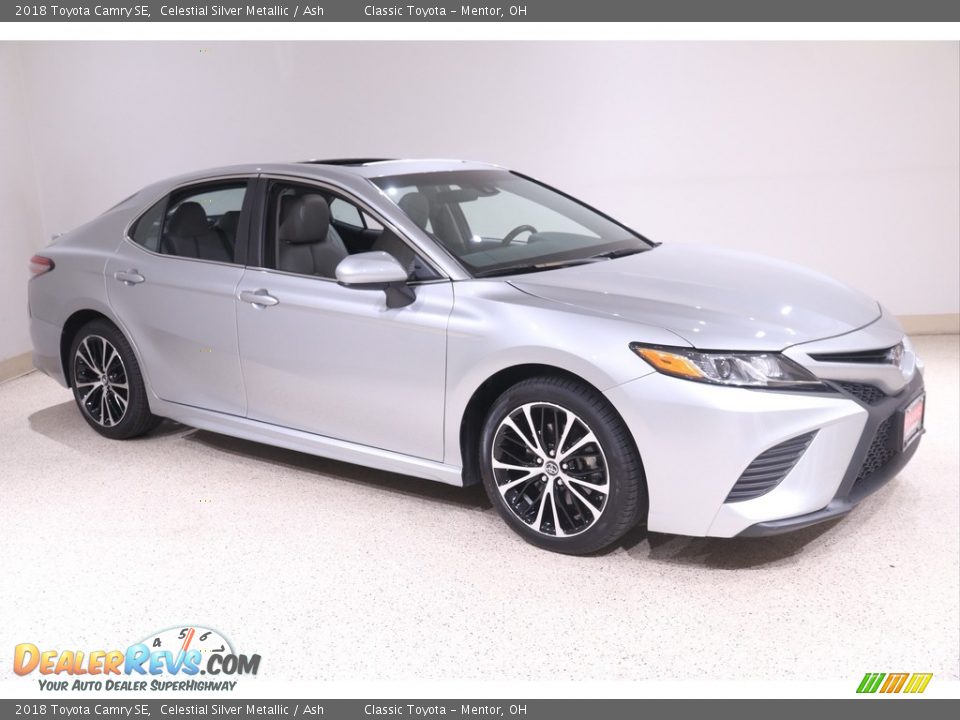 2018 Toyota Camry SE Celestial Silver Metallic / Ash Photo #1