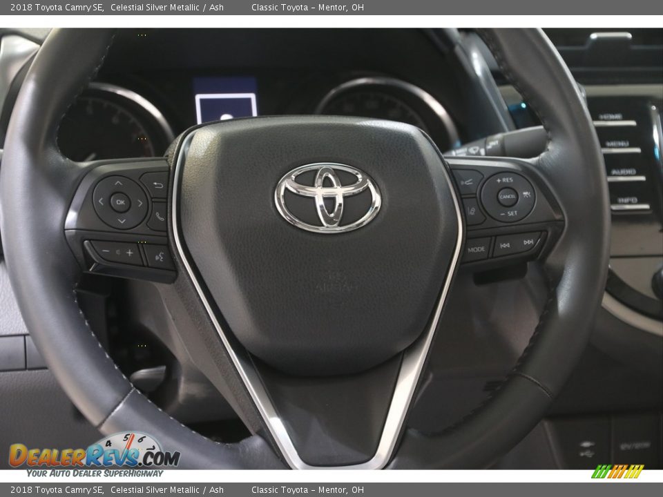 2018 Toyota Camry SE Celestial Silver Metallic / Ash Photo #7