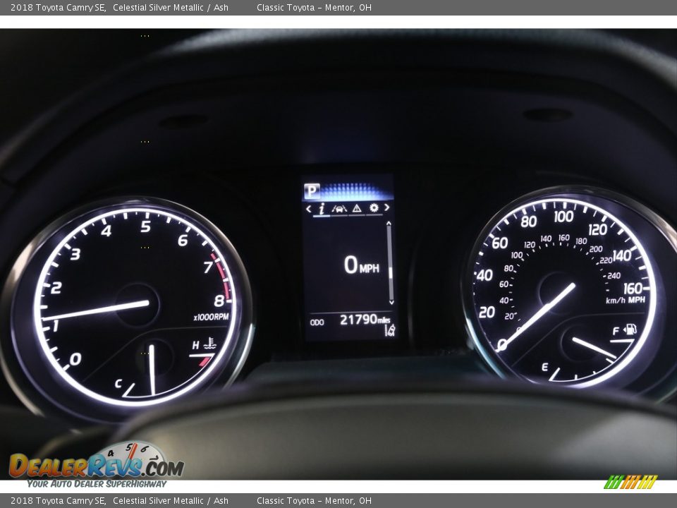 2018 Toyota Camry SE Celestial Silver Metallic / Ash Photo #8