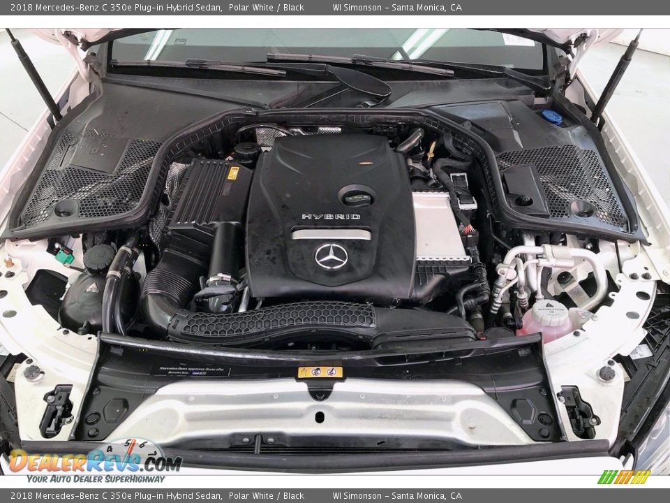2018 Mercedes-Benz C 350e Plug-in Hybrid Sedan Polar White / Black Photo #9