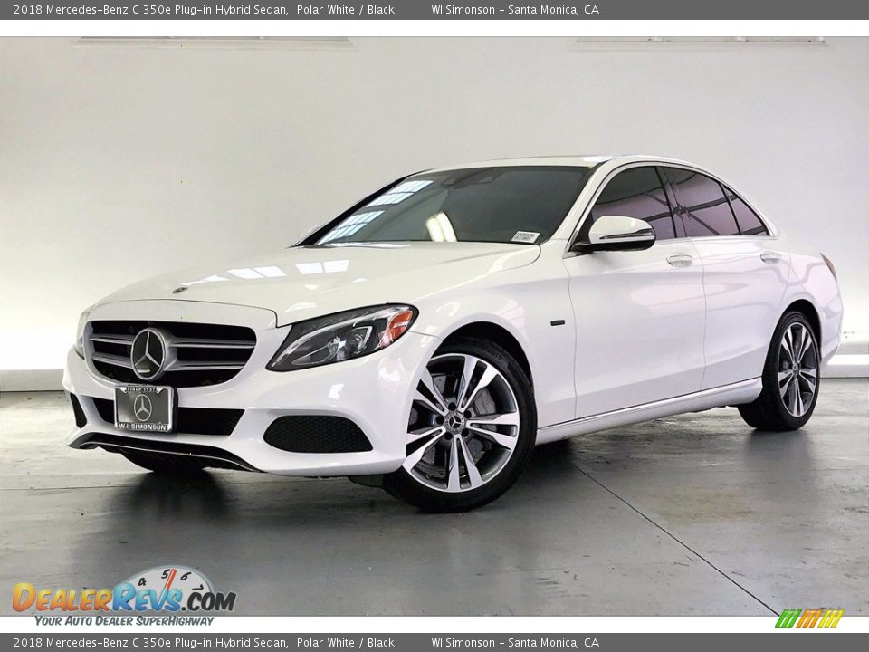 2018 Mercedes-Benz C 350e Plug-in Hybrid Sedan Polar White / Black Photo #12