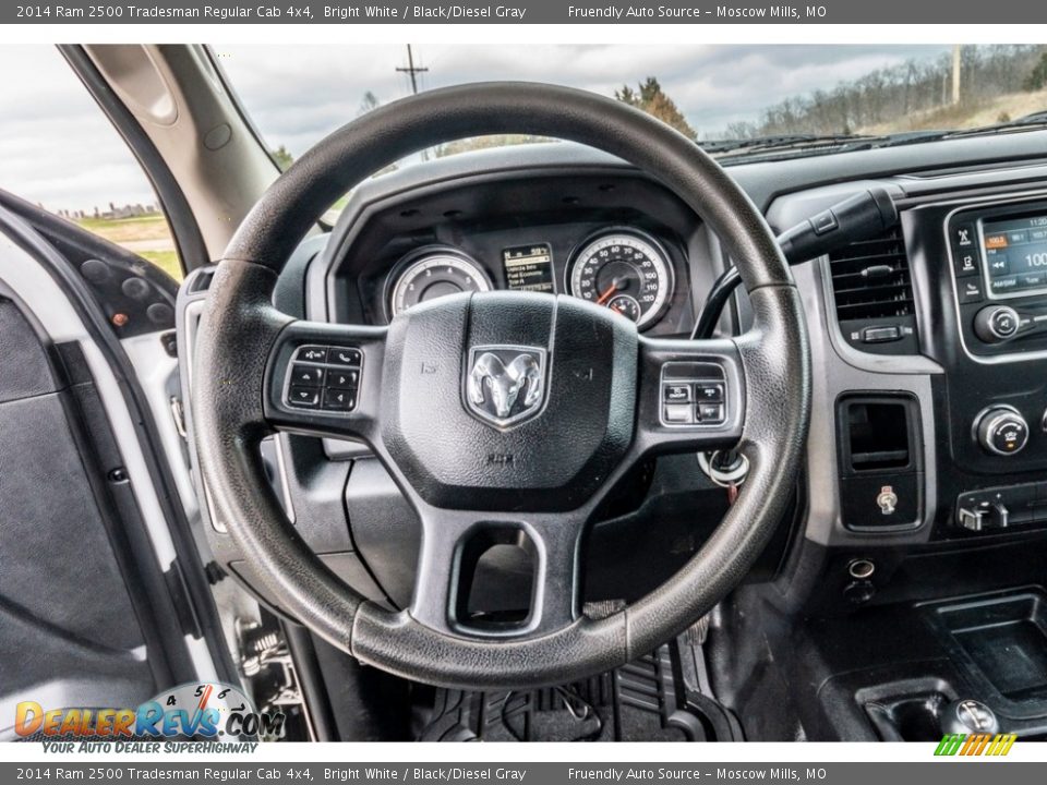 2014 Ram 2500 Tradesman Regular Cab 4x4 Bright White / Black/Diesel Gray Photo #31