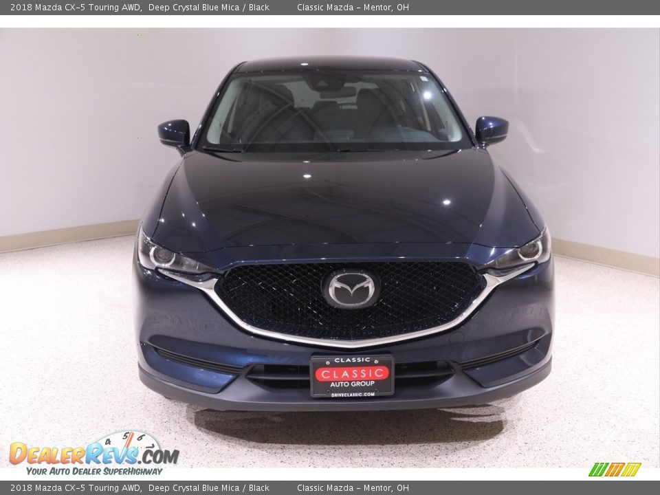 2018 Mazda CX-5 Touring AWD Deep Crystal Blue Mica / Black Photo #2