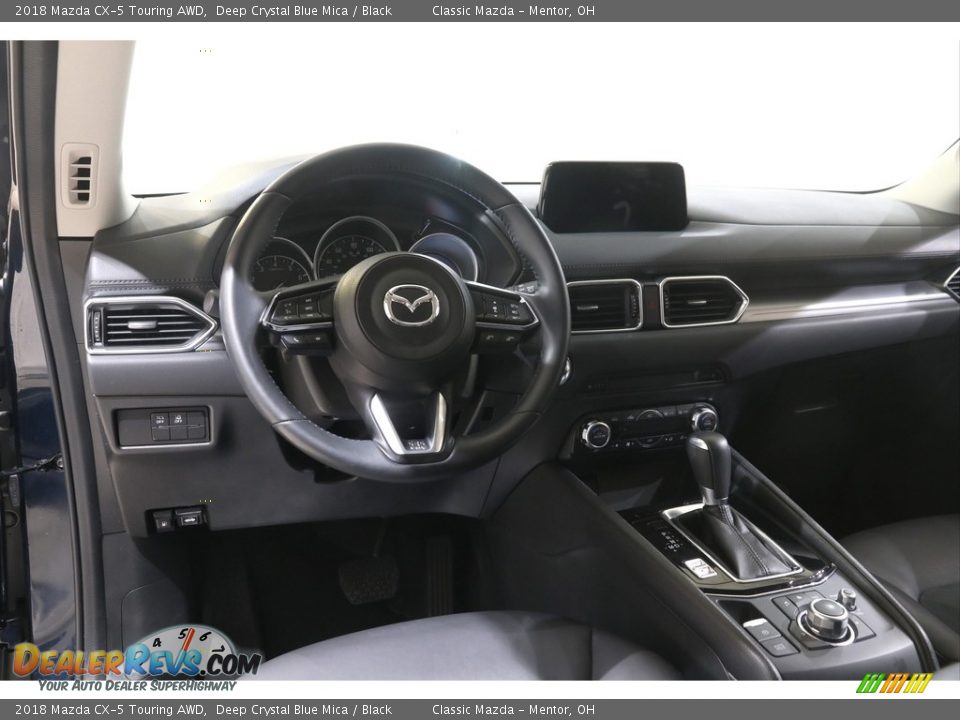 2018 Mazda CX-5 Touring AWD Deep Crystal Blue Mica / Black Photo #6