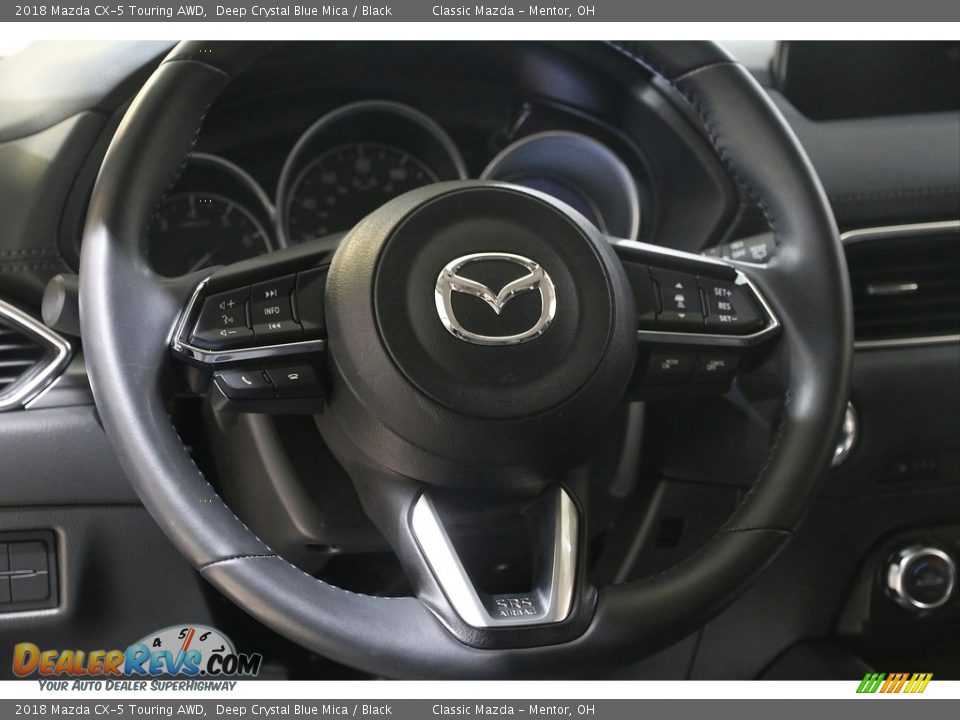 2018 Mazda CX-5 Touring AWD Deep Crystal Blue Mica / Black Photo #7