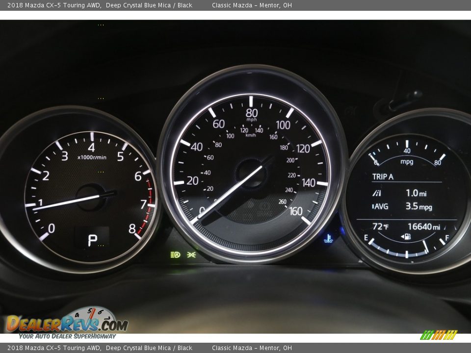 2018 Mazda CX-5 Touring AWD Deep Crystal Blue Mica / Black Photo #8